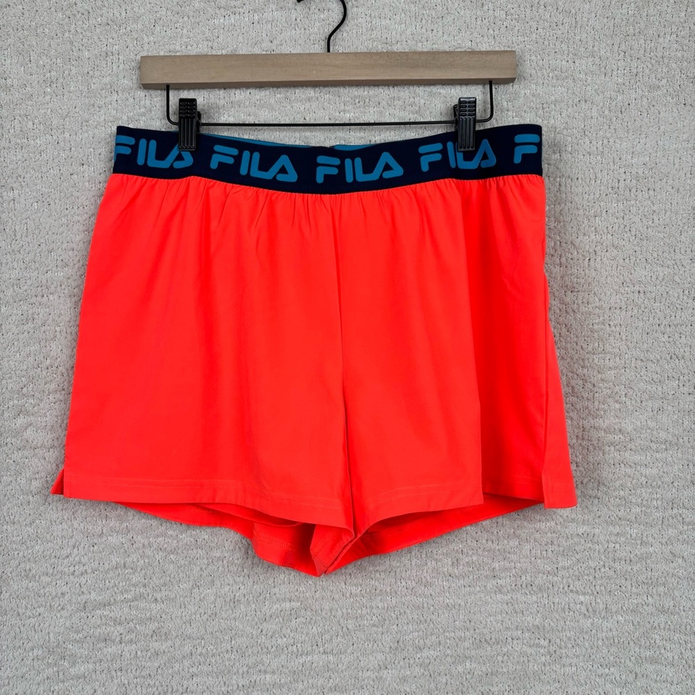 Fila Shorts Womens Lg Fiery Coral Essentials Woven Short Tennis Sports Gym